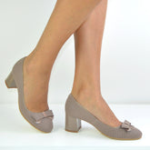 Pantofi Eleganti Dama din Piele Naturala,Sandra,nude